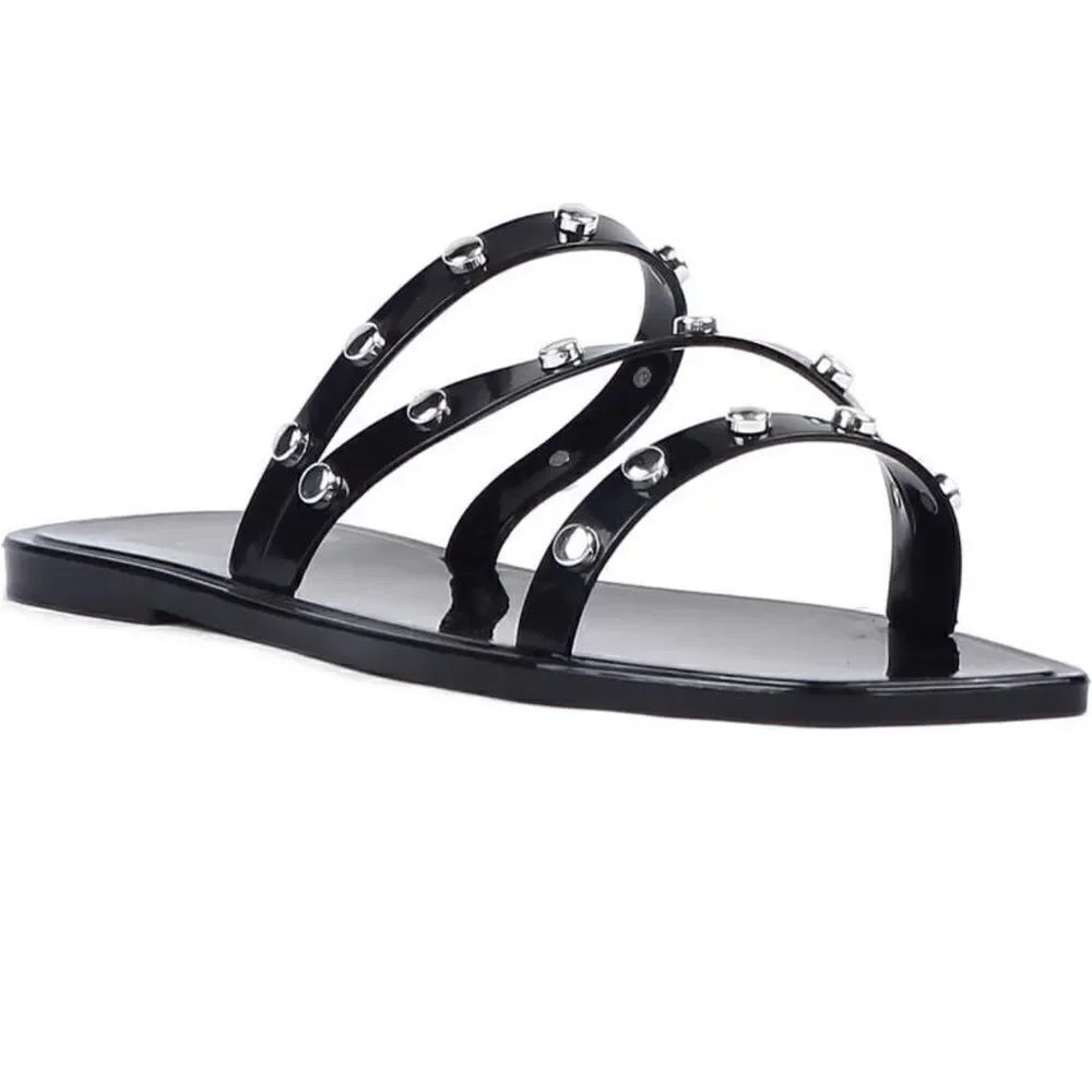 Brand new with tags DV by Dolce Vita black studded jelly slide sandals